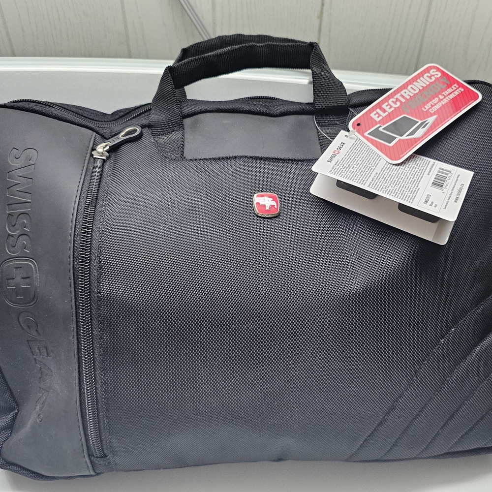 Brand New SwissGear Black Laptop Duffel Bag